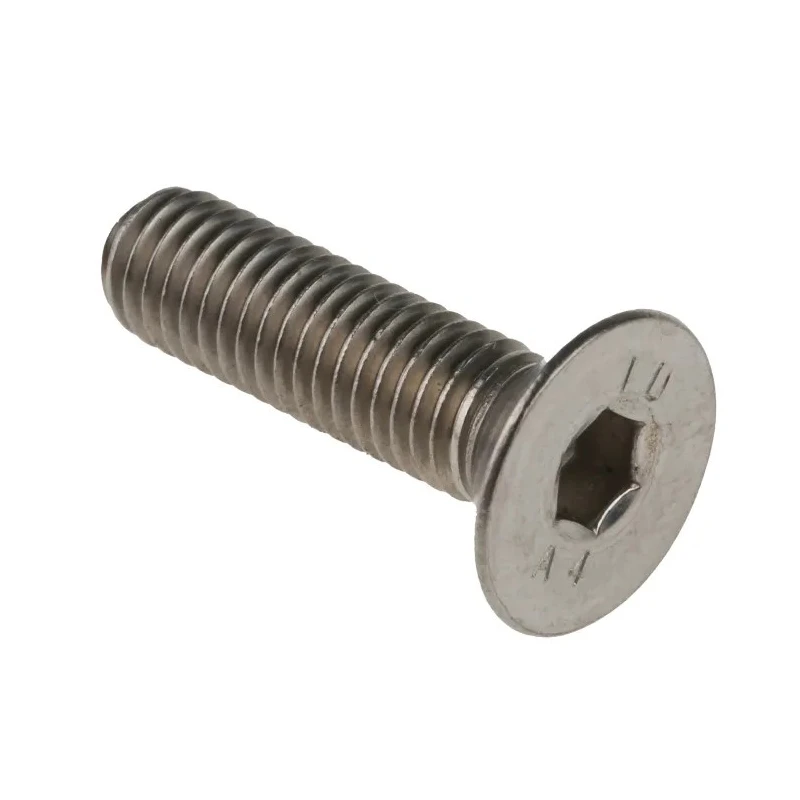 RS PRO Plain Stainless Steel Hex Socket Countersunk Screw, Hex Socket Drive, M8 x 30 mm 304-4823