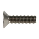 RS PRO Plain Stainless Steel Hex Socket Countersunk Screw, Hex Socket Drive, M8 x 30 mm 304-4823