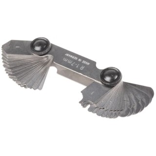 MikronTec Metric Radius Gauge Set with Sizes 1 mm to 7 mm 1724 1-7MM