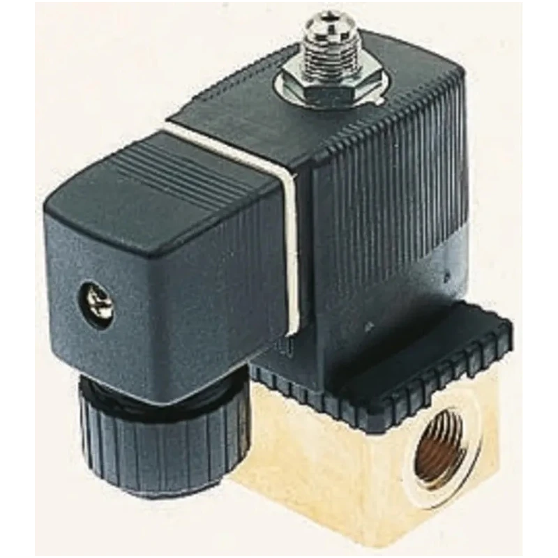 Burkert Brass Bodied Solenoid Valve 3 Port Normally Closed 230V AC 125339
