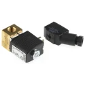 Burkert 2 Port Normally Closed Solenoid Valve Brass Body 230V AC 6011 Series 134094