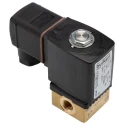 Burkert Compact Brass Body 2 Port Normally Closed Solenoid Valve 134243, 230V AC, 16 bar, 3.18 mm Ports 134243