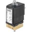 Burkert 3 Port NC Brass Solenoid Valve, 24V AC, 2mm Orifice Diameter, Max 10 bar Pressure, Model 125368