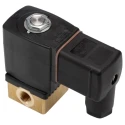 Burkert Compact Brass Body 2 Port Normally Closed Solenoid Valve 134243, 230V AC, 16 bar, 3.18 mm Ports 134243