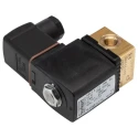 Burkert Compact Brass Body 2 Port Normally Closed Solenoid Valve 134243, 230V AC, 16 bar, 3.18 mm Ports 134243