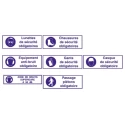 Brady Polyethylene Terephthalate Mandatory Sign Chaussures de sécurité obligatoires STF 373-297X105-B7541 (BRANDED)