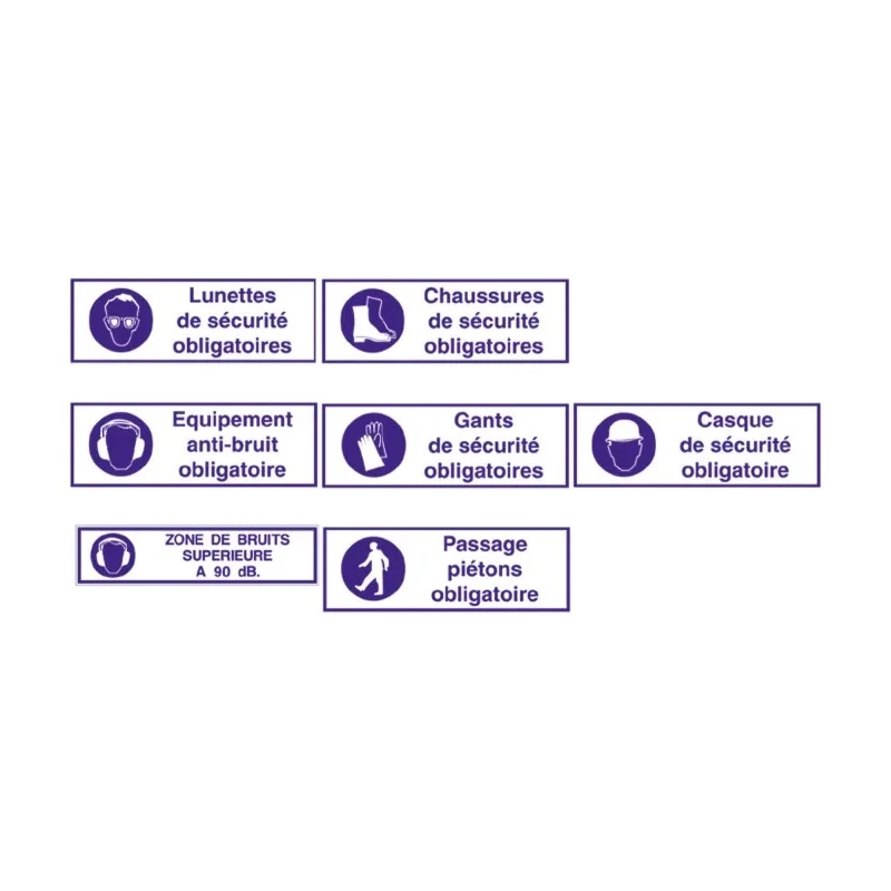 Brady Polyethylene Terephthalate Mandatory Sign Chaussures de sécurité obligatoires STF 373-297X105-B7541 (BRANDED)