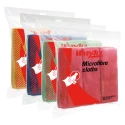 WYPALL Wypall Green Microfibre Cloths for Glass and Mirror Cleaning Dry Use Bag of 6 Per Pack 400 x 400 mm 8396