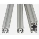FlexLink Silver Aluminium Strut Profile 44 x 44 mm 5.6 mm Groove 2 m Length Series XD XDBM 2X44