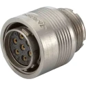 Jaeger Circular Connector, 3 Contacts, Miniature Cable Socket, Female, IP65, Aluminium Housing, Push Pull 5302 320 06