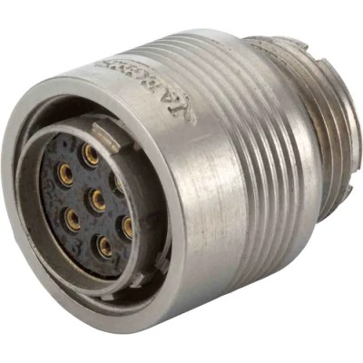 Jaeger Circular Connector, 3 Contacts, Miniature Cable Socket, Female, IP65, Aluminium Housing, Push Pull 5302 320 06