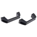 RS PRO Matt Black Plastic Arch Shape Handle 40 mm Height, 28 mm Width, 140 mm Length 456-490