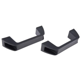RS PRO Matt Black Plastic Arch Shape Handle 40 mm Height, 28 mm Width, 140 mm Length 456-490