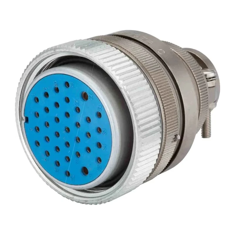 Jaeger Industrial Circular Connector 4 Contacts Cable Mount Female Metal Standard Size IP65 15A 5324 120 06
