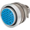 Jaeger Industrial Circular Connector 4 Contacts Cable Mount Female Metal Standard Size IP65 15A 5324 120 06