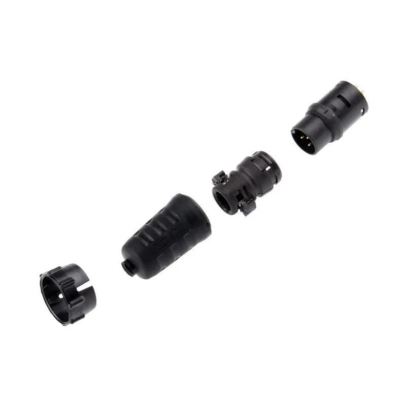 Switchcraft Industrial Circular Connector 6 Contacts Cable Mount Socket Male IP68 IP69K EN3 Series EN3C6MX