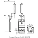 Honeywell Technologies GLC Series Rotary Lever Limit Switch 1 NC/1 NO IP66 Die Cast Zinc Housing 240V AC 6A 