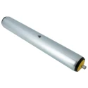 Interroll Zinc Plated Round Conveyor Roller 50 mm Diameter x 350 mm Length, Steel Spindle 10 mm, Overall 17X2JAAJAC - 350