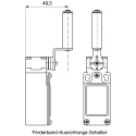 Honeywell Technologies GLC Series Rotary Lever Limit Switch 1 NC/1 NO IP66 Die Cast Zinc Housing 240V AC 6A 