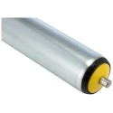 Interroll Zinc Plated Round Conveyor Roller 50 mm Diameter x 350 mm Length, Steel Spindle 10 mm, Overall 17X2JAAJAC - 350