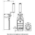Honeywell Technologies GLC Series Rotary Lever Limit Switch 1 NC/1 NO IP66 Die Cast Zinc Housing 240V AC 6A 