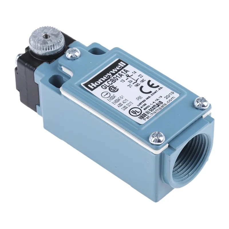 Honeywell Technologies GLC Series Roller Lever Limit Switch, 1 NC/1 NO, IP66, Die Cast Zinc Housing, 240V AC, 6A 