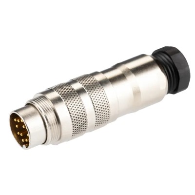 binder Circular Connector 12 Contacts Cable Miniature Plug Male IP67 423 Series 99.5629.15.12