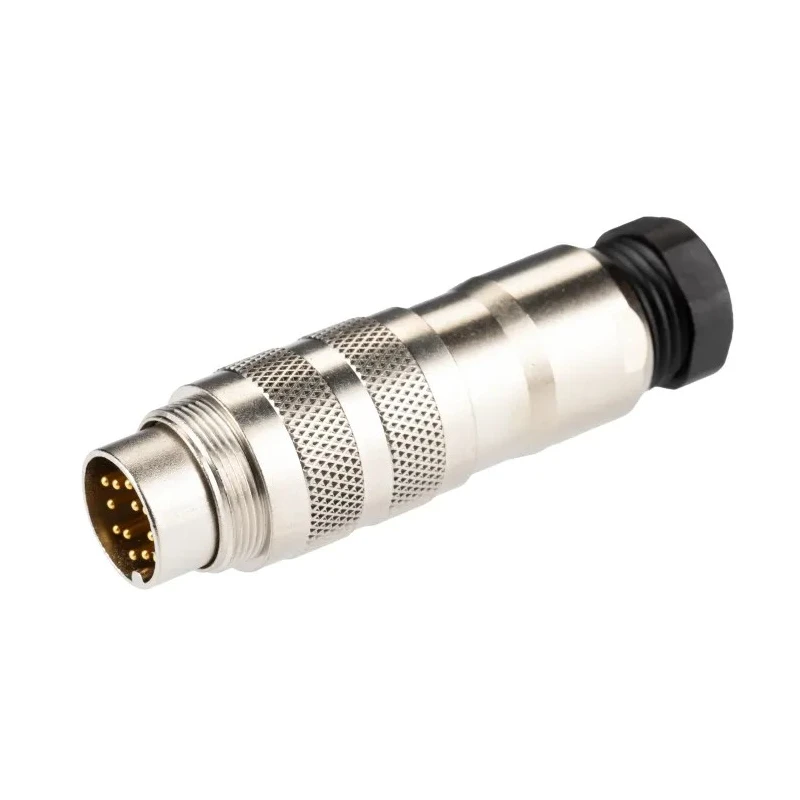 binder Circular Connector 12 Contacts Cable Miniature Plug Male IP67 423 Series 99.5629.15.12