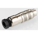 binder Circular Connector 12 Contacts Cable Miniature Plug Male IP67 423 Series 99.5629.15.12