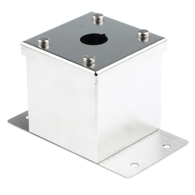 Eaton Grey Stainless Steel RMQ-Titan Push Button Enclosure 22 mm Diameter 1 Hole 118455 M22-I1M/SS