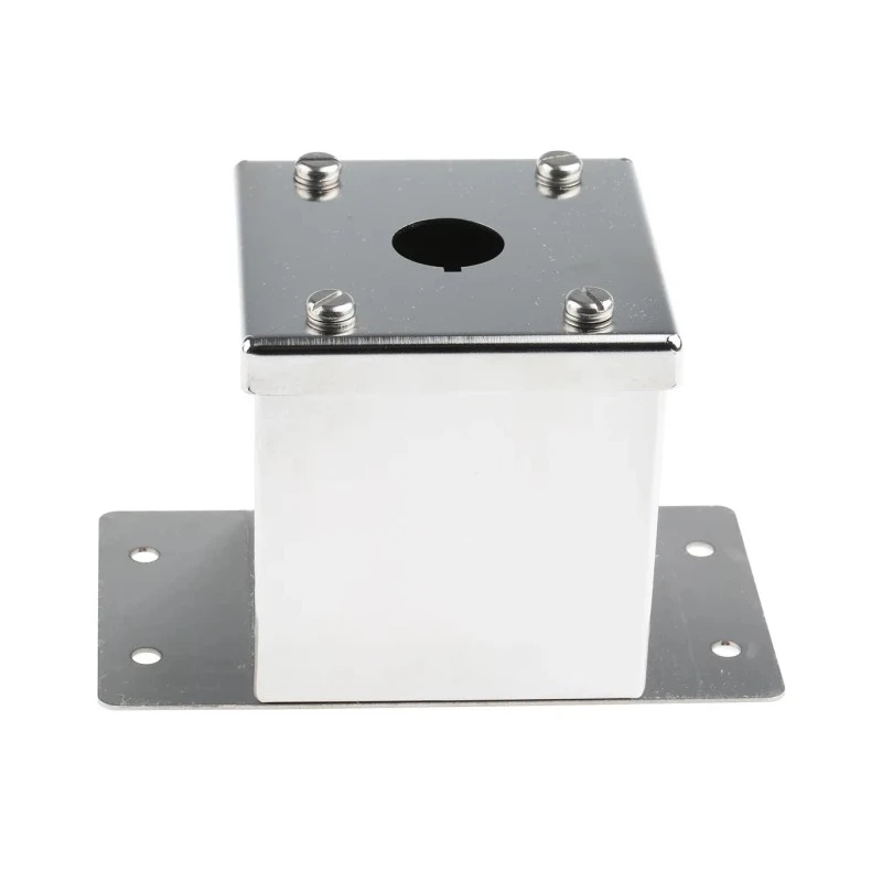 Eaton Grey Stainless Steel RMQ-Titan Push Button Enclosure 22 mm Diameter 1 Hole 118455 M22-I1M/SS