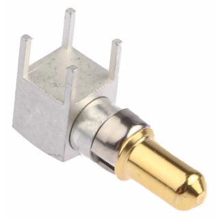 RS PRO Right Angle DIN41612 Type M Male Gold Plated Copper Alloy Backplane Connector Contact 309-4042