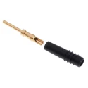 Staubli Black Male Test Plug, 1 mm Connector, Solder Termination, 30 V, 60 V DC, 6 A, Gold Plated 22.2070-21 22.1007