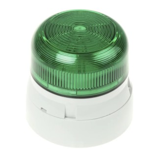 RS PRO Flashguard QBS Series Green Beacon 24V dc Flashing Surface, Xenon Bulb, IP65, IP67 QBS-0058