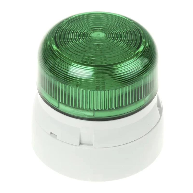 RS PRO Flashguard QBS Series Green Beacon 24V dc Flashing Surface, Xenon Bulb, IP65, IP67 QBS-0058