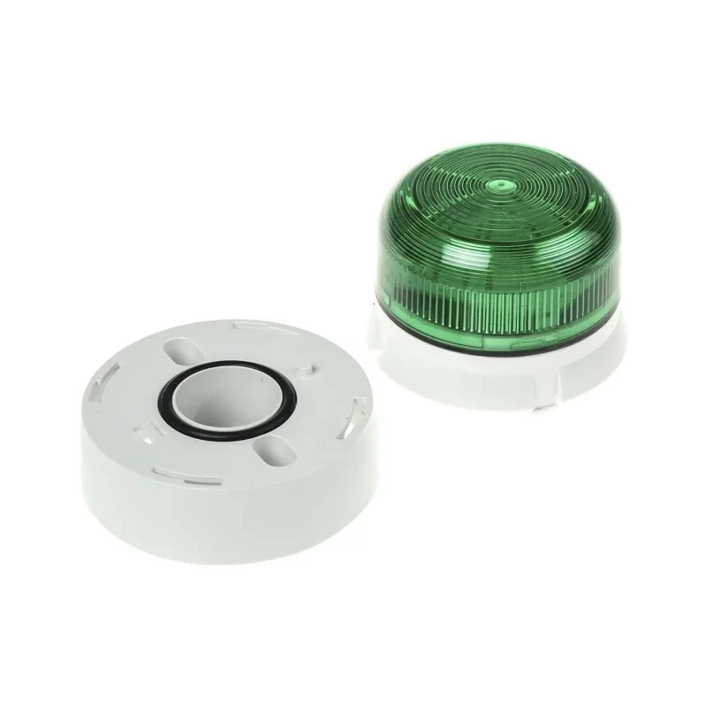 RS PRO Flashguard QBS Series Green Beacon 24V dc Flashing Surface, Xenon Bulb, IP65, IP67 QBS-0058
