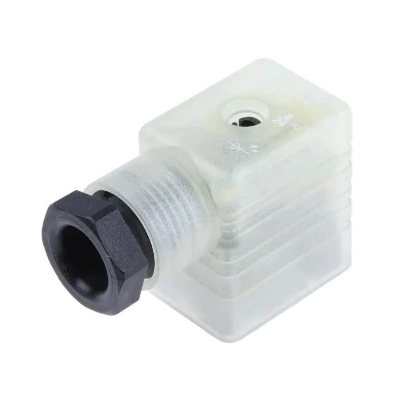 Hirschmann GML 2P+E DIN 43650 B Solenoid Valve Connector Indicator Light, 24 V ac, 24 V 933571100 GML 209 NJ LED 24 YE black