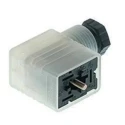 Hirschmann GML 2P+E DIN 43650 B Solenoid Valve Connector Indicator Light, 24 V ac, 24 V 933571100 GML 209 NJ LED 24 YE black