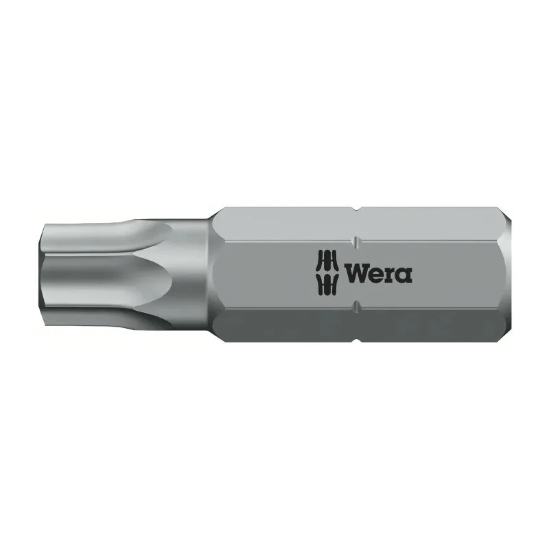 Wera Screwdriver Bit T30, 6.35 mm Hex Drive, 25 mm Overall Length 05066525001