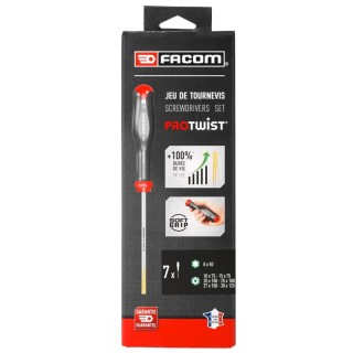 Facom PROTWIST RESISTORX® 7-Piece Torx, Torx BO Standard Screwdriver Set ATXR.J7PB