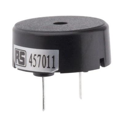 RS PRO Through Hole Continuous External 7 mm Piezo Buzzer Component 1 V ac Min 30V ac Max 78 dB 457-011