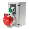 Craig & Derricott Push Button Control Station SPDT, Die Cast Aluminium Enclosure, IP65, Green Red Buttons SSTH/GS/P/F1/MG/CO