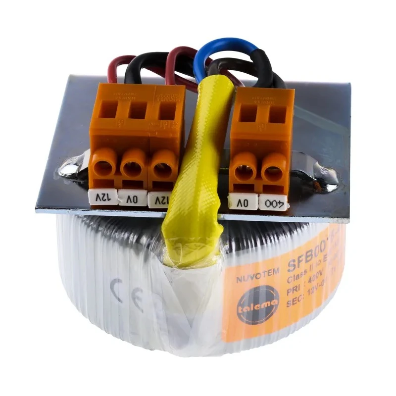 Nuvotem Talema Toroidal Transformer 400 V ac ±12 V ac 1 Output 75 VA, EN60742 Class II, EN60065 Class II SFB0075-400-12