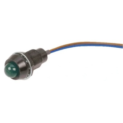 Marl 651 Series Green Panel Mount Indicator 24V DC 20mA IP67 Prominent Bezel 651-114-22-08