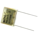 KEMET PME271 Paper Capacitor X2 Suppression, 100nF, 250V AC / 250V DC, Through Hole Mount, 115°C PME271