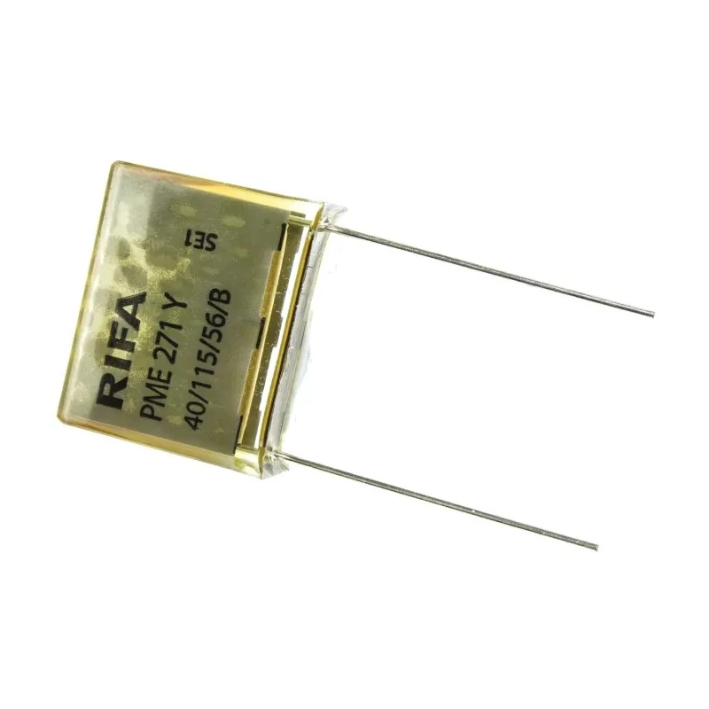 KEMET PME271 Paper Capacitor X2 Suppression, 100nF, 250V AC / 250V DC, Through Hole Mount, 115°C PME271