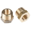Legris Pneumatic Fitting Brass Pipe Threaded Reducer Male R 3/4 in to Female G 3/8 in 0163 27 17