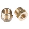 Legris Pneumatic Fitting Brass Pipe Threaded Reducer Male R 3/4 in to Female G 3/8 in 0163 27 17