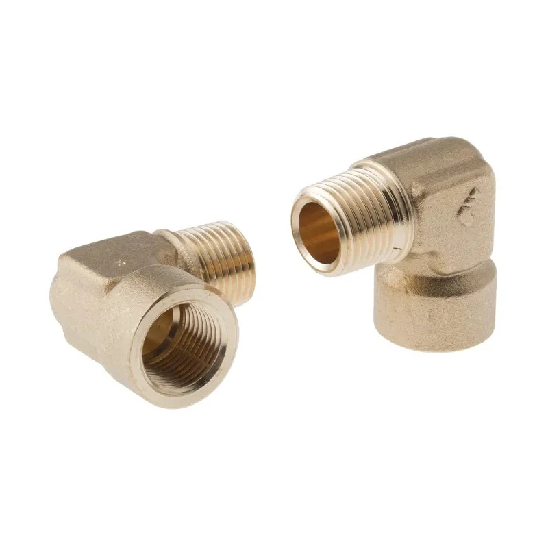 Legris Pneumatic Brass Pipe Fitting 90° Threaded Elbow, Male R 1/2 in to Female G 1/2 in 0144 21 21