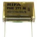 KEMET Paper Capacitor X2, 100nF, 275V AC, 275V DC, Through Hole Mount PME271
